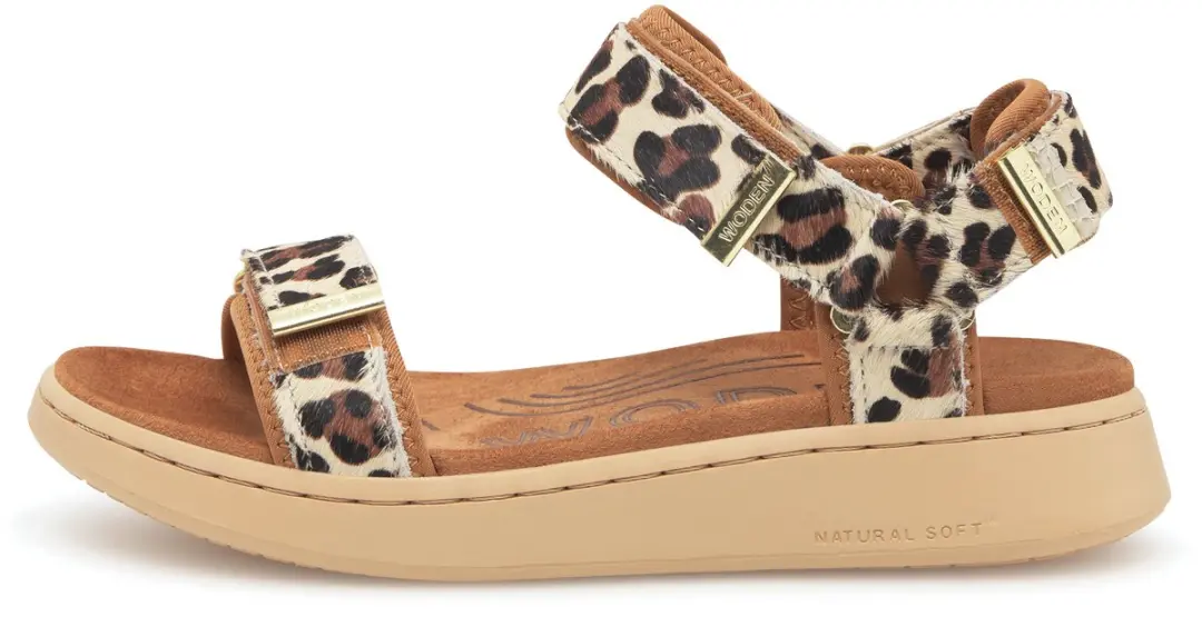 Woden Line Sandalen - Dames - Beige - Maat 37 - afbeelding 3 van 6