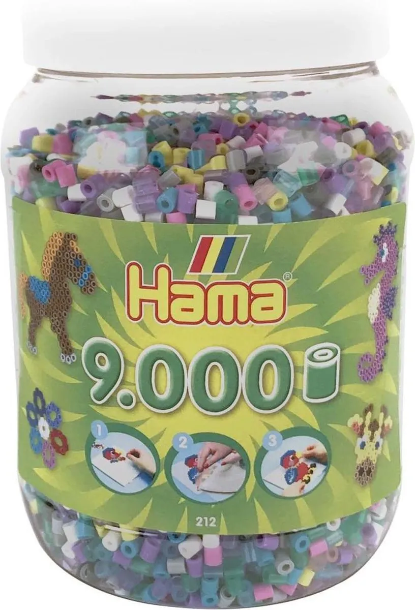Hama Strijkkralen Pot 9000 Stuks
