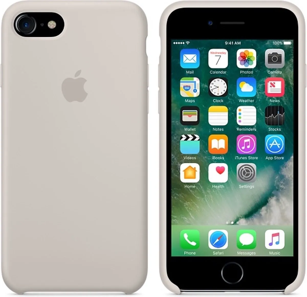 Apple Siliconen Hoesje MMWR2ZM/A - iPhone 7/8/SE (2020) - Grijs - afbeelding 6 van 6