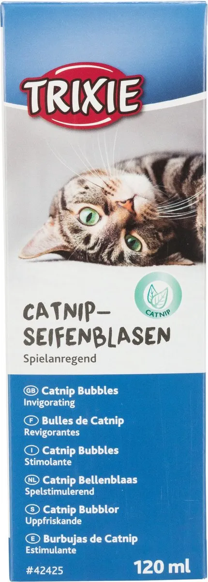 Trixie Bellenblaas Catnip 120ml - Blauw