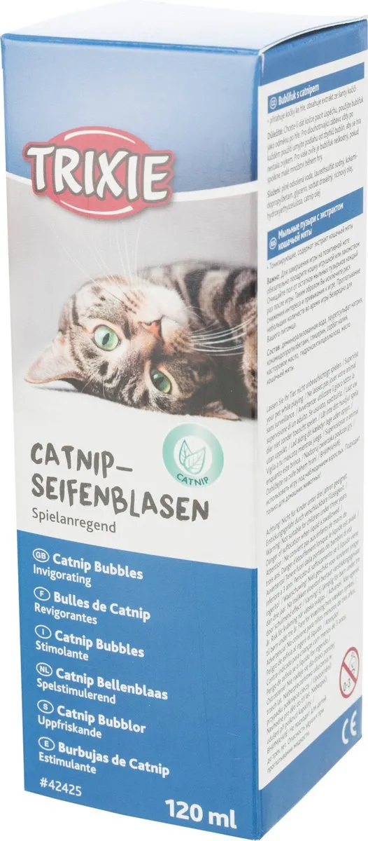 Trixie Bellenblaas Catnip 120ml - Blauw