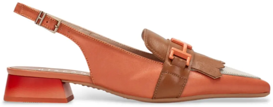 Hispanitas Dali koraal leren schoenen
