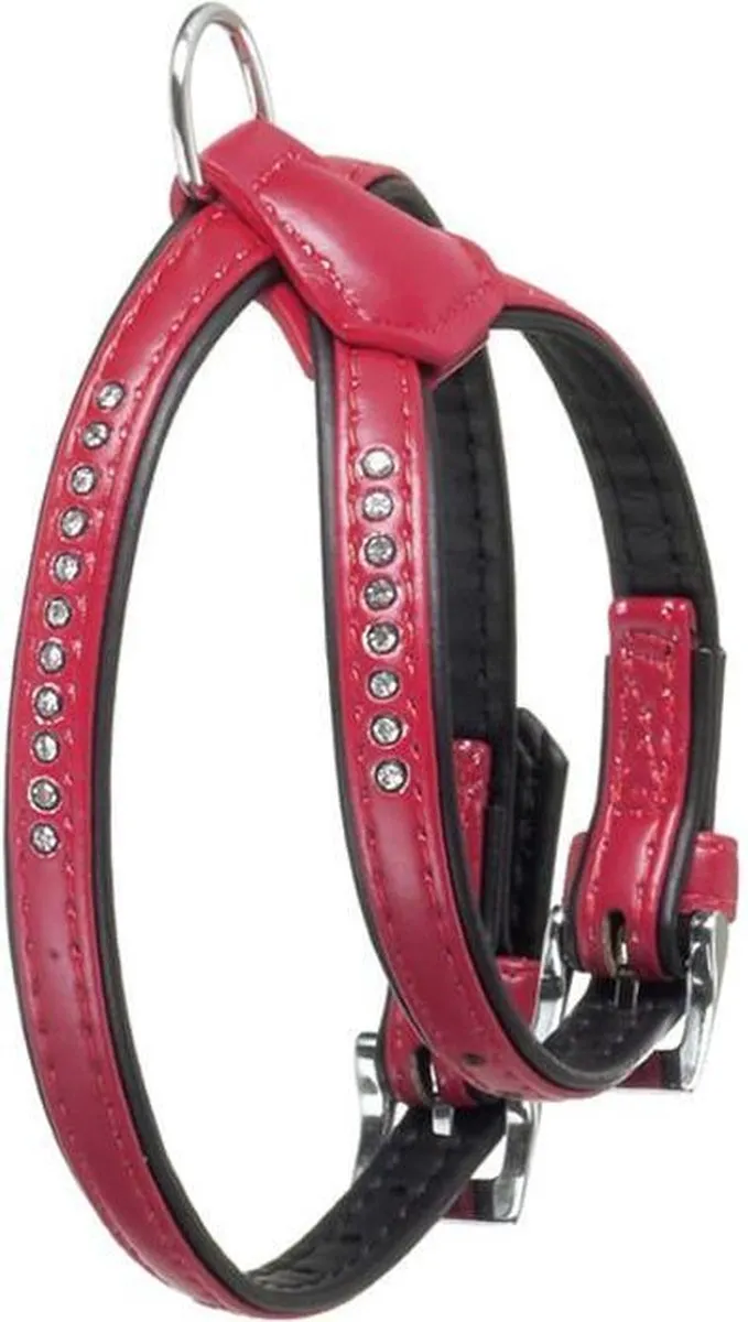 Flamingo Hondentuig Monte Carlo Rood 21-27cm x 11mm