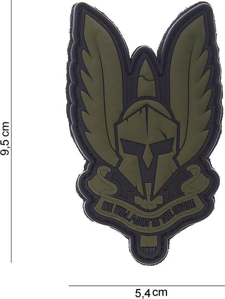 101 Inc Embleem 3D PVC Spartan Groen
