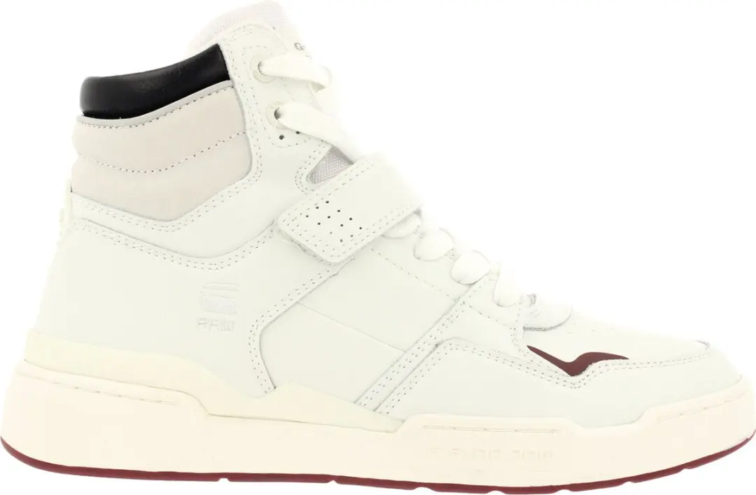 G-Star Raw Attacc Mid Lea W Hoge sneakers - Leren Sneaker - Dames - Wit - Maat 38 - afbeelding 3 van 6