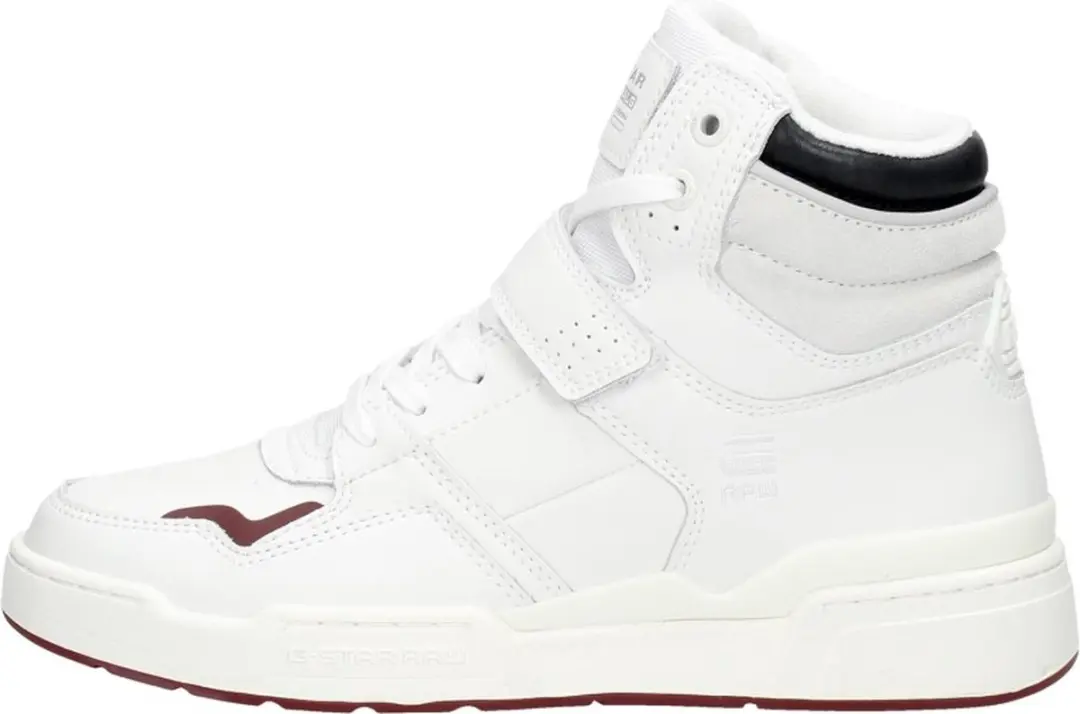 G-Star Raw Attacc Mid Lea W Hoge sneakers - Leren Sneaker - Dames - Wit - Maat 38 - afbeelding 2 van 6