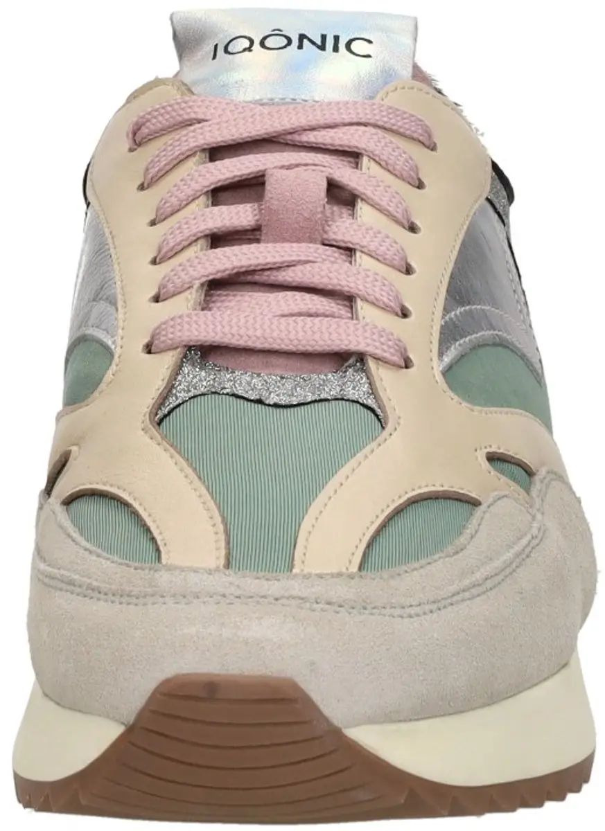 Iqonic Michelle Sneakers Dames - Groen - afbeelding 2 van 6