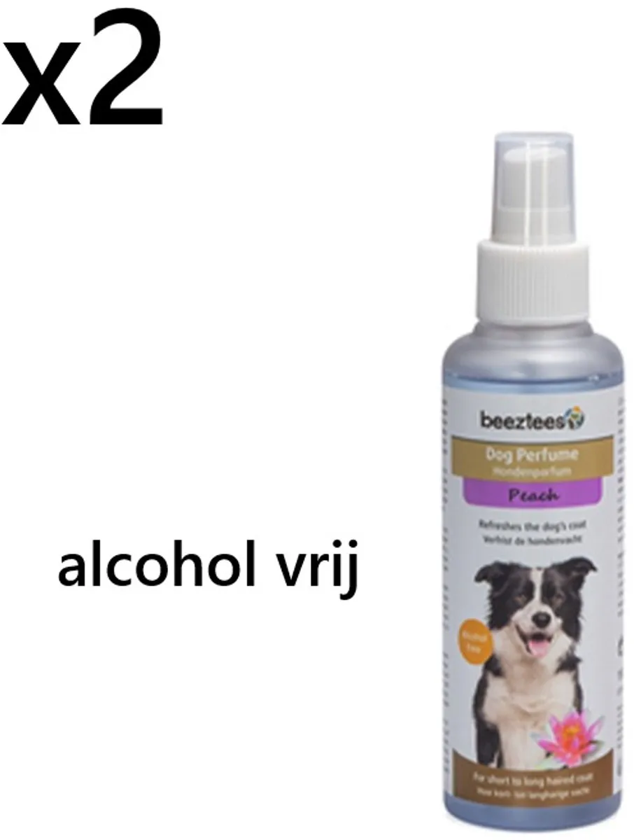 Beeztees Parfum Peach Honden 300ml (2x150ml)