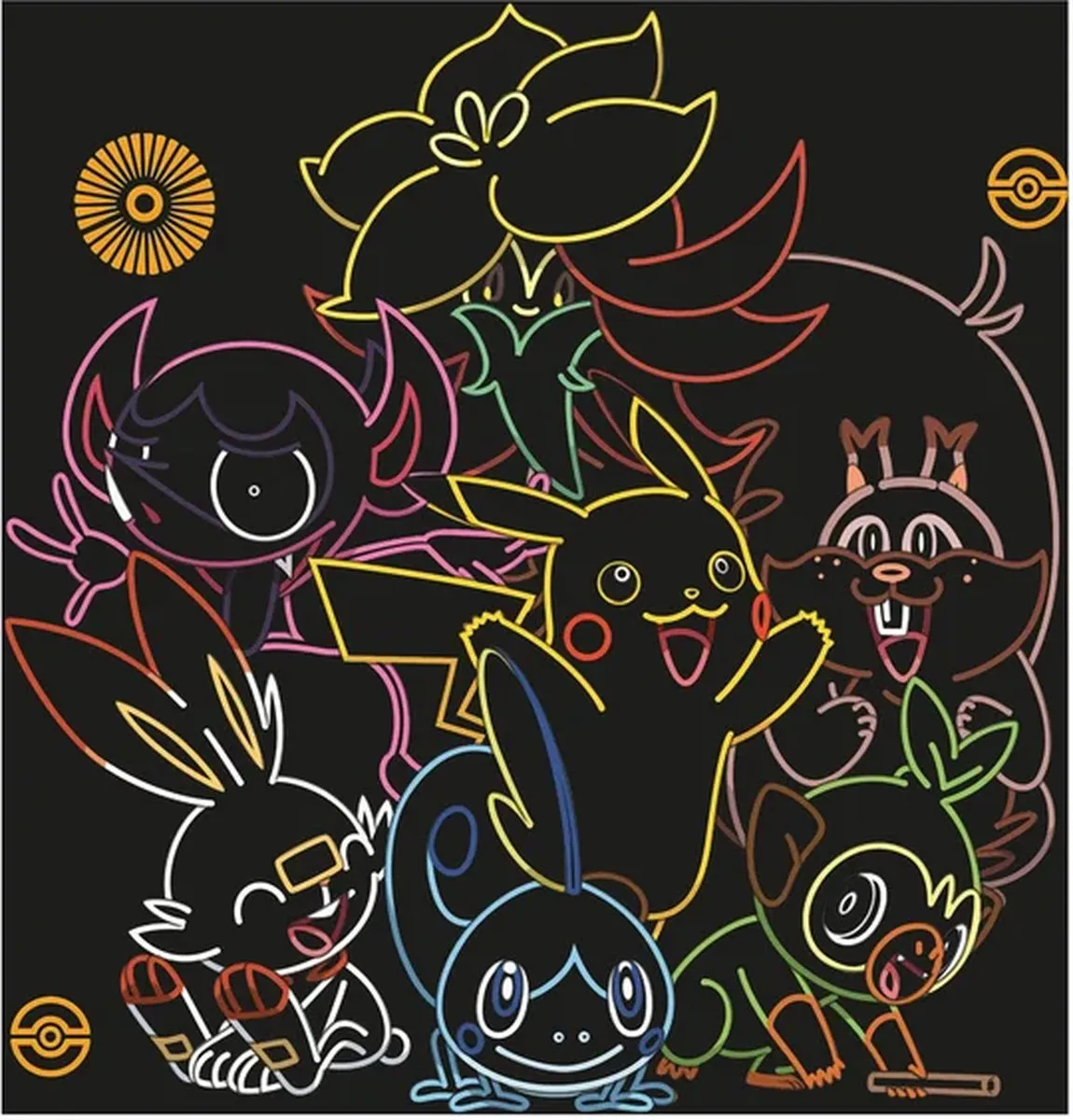 Pokémon Kraskaarten - 8 Stuks Multi
