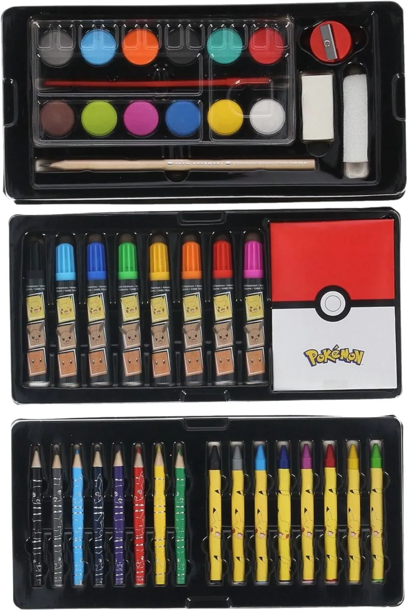 Pokémon Kleurdoos met Lade - 42 Stuks