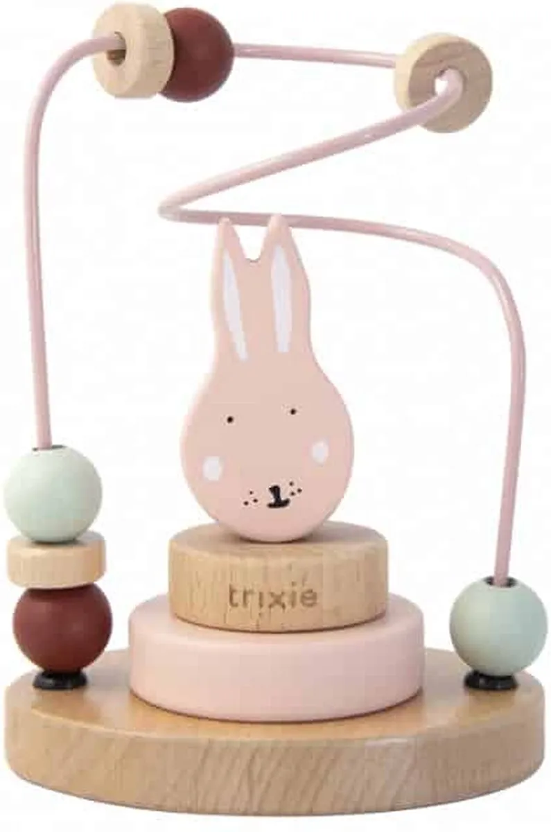Trixie Houten Kralenframe Mrs. Rabbit - Roze - afbeelding 6 van 6