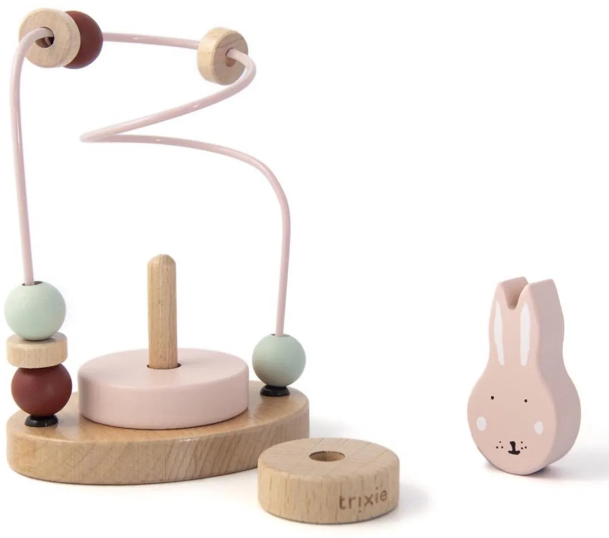 Trixie Houten Kralenframe Mrs. Rabbit - Roze
