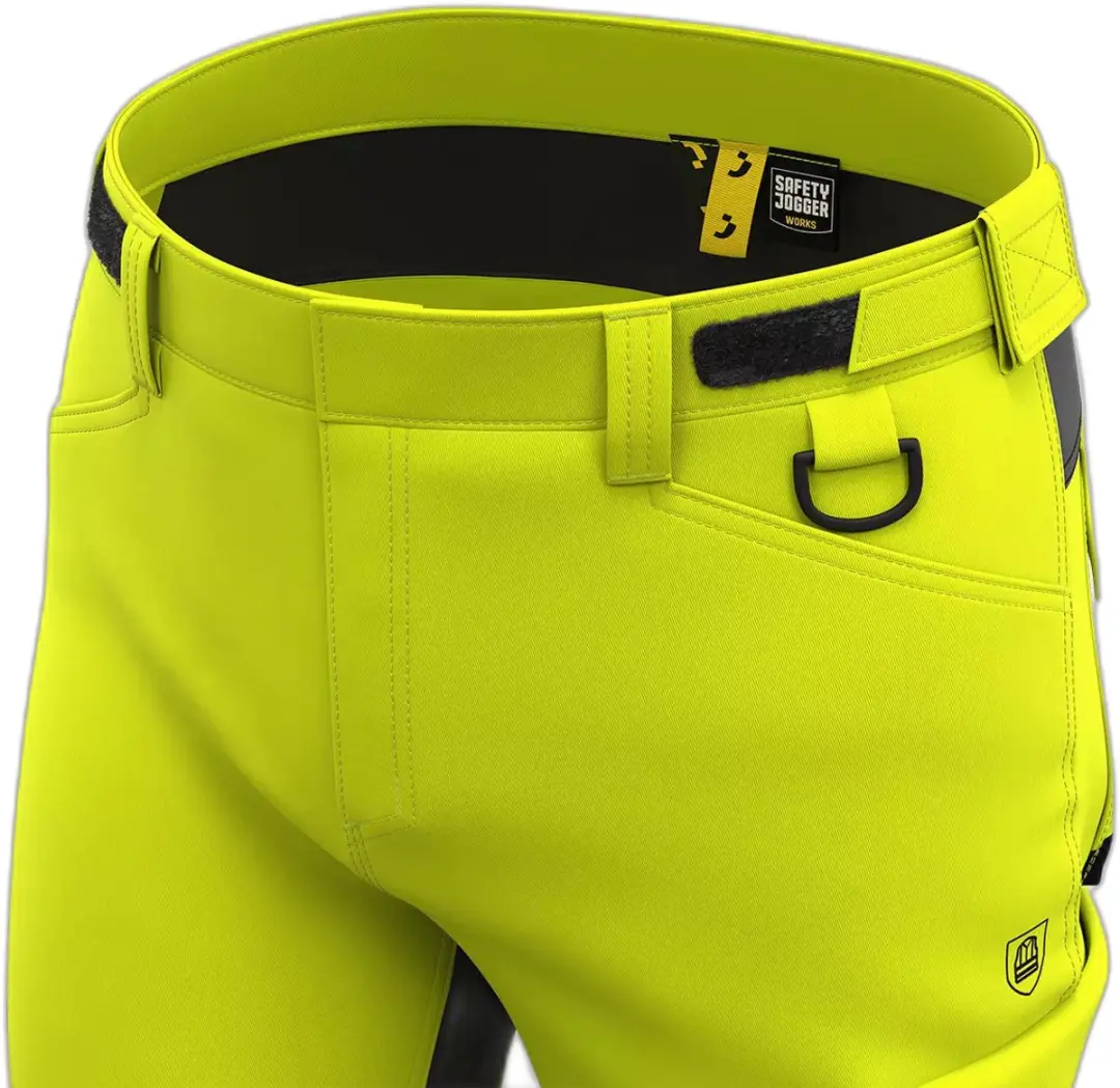 Safety Jogger Works Werkbroek - Geel/Zwart - afbeelding 3 van 3
