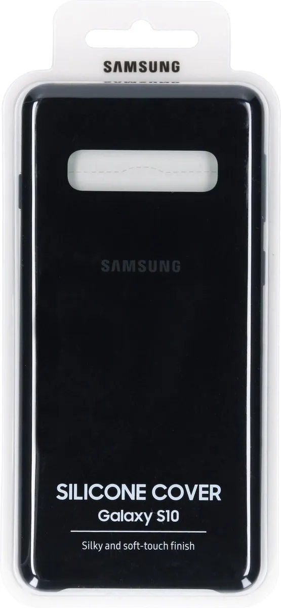 Samsung Silicone Cover Galaxy S10 - Zwart