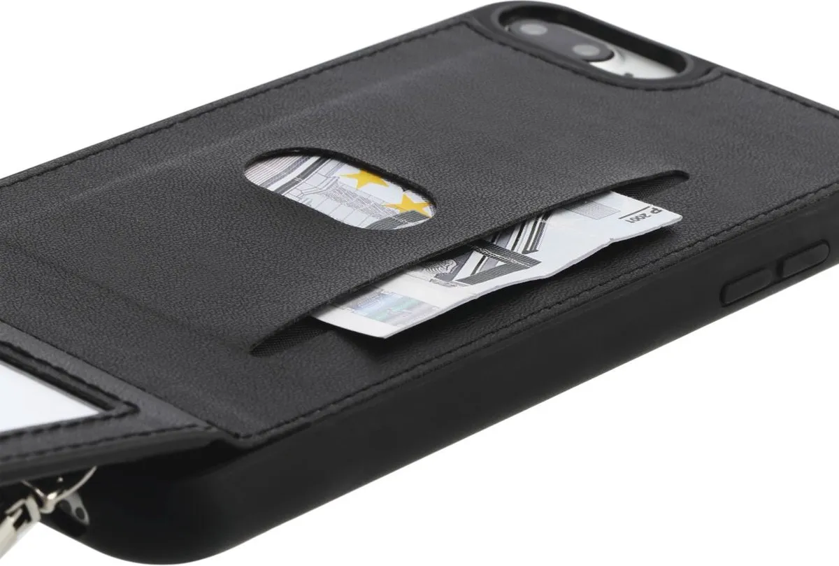 Hama Cross-Body Cover Mirror iPhone 6/7/8 Plus - Zwart - afbeelding 6 van 6