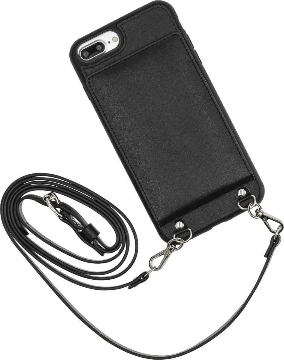 Hama Cross-Body Cover Mirror iPhone 6/7/8 Plus - Zwart