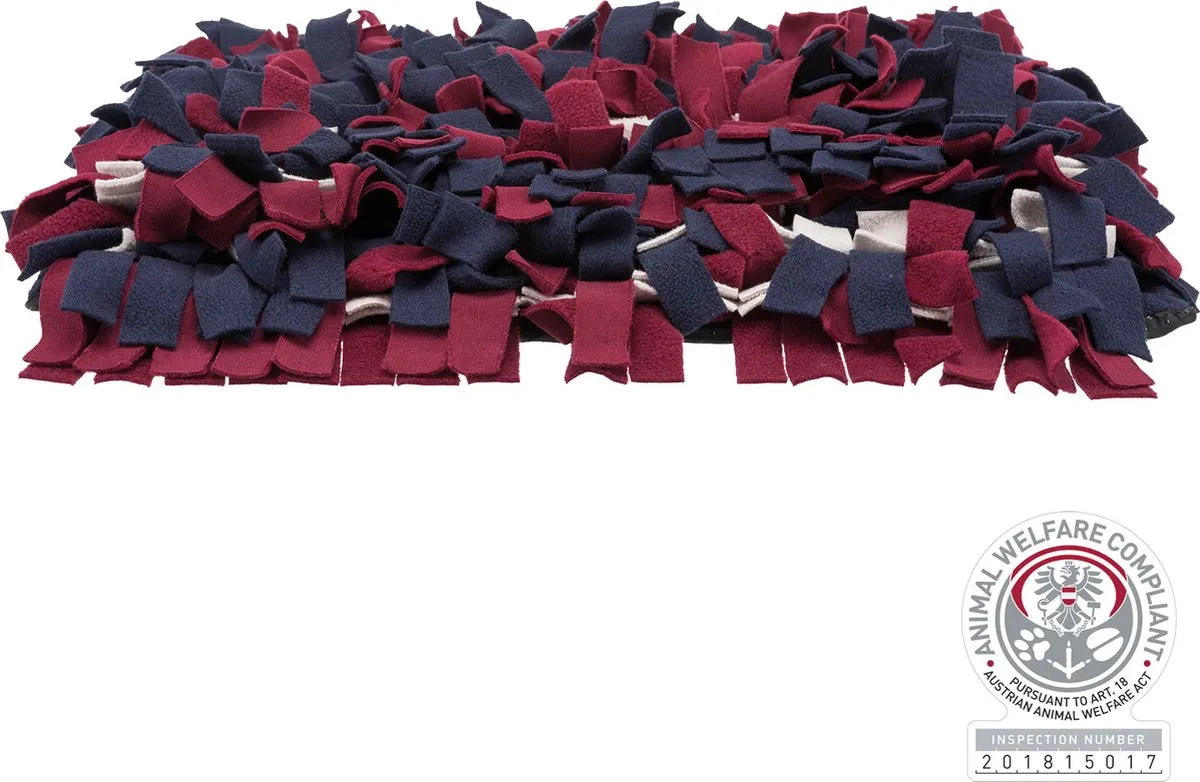 Trixie Snuffelmat voor Honden 50x34cm - Blauw/Rood/Wit