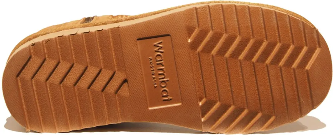 Warmbat Durack Wom Suede Boot Zip Cogn Dames Pantoffels - Cognac - 39 - afbeelding 5 van 6