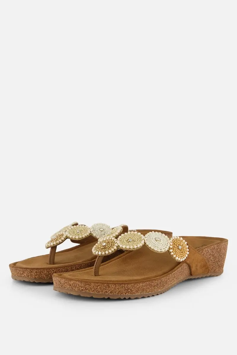 Lazamani Slippers beige Suede
