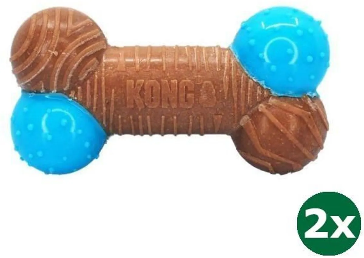 KONG CoreStrength Bamboe Bot 2 Stuks - 16x8,5x5,5cm