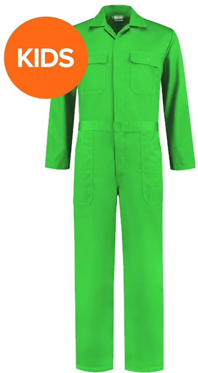 Party Overall Appelgroen Kinderen Premium - Maat 164 - afbeelding 4 van 6
