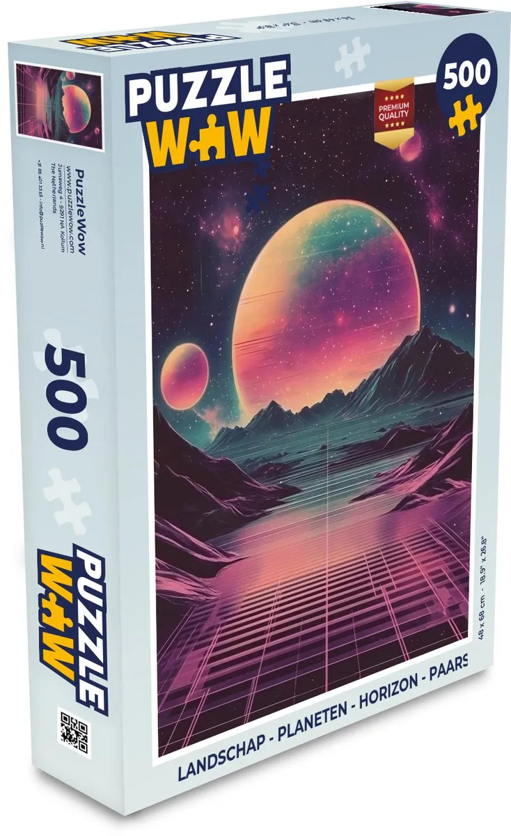 PuzzleWow Planeten Horizon Legpuzzel 500 Stuks