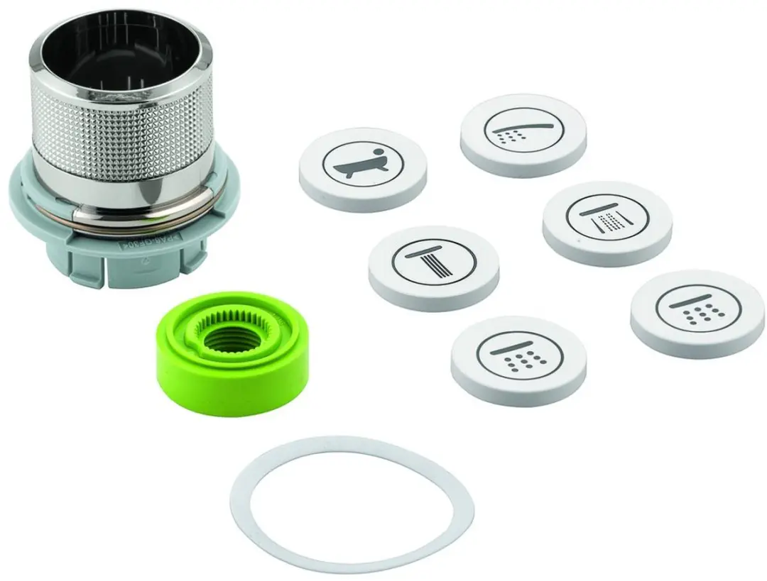 GROHE Drukknopbediening 48361 voor SmartControl inbouw supersteel, 48361DC0