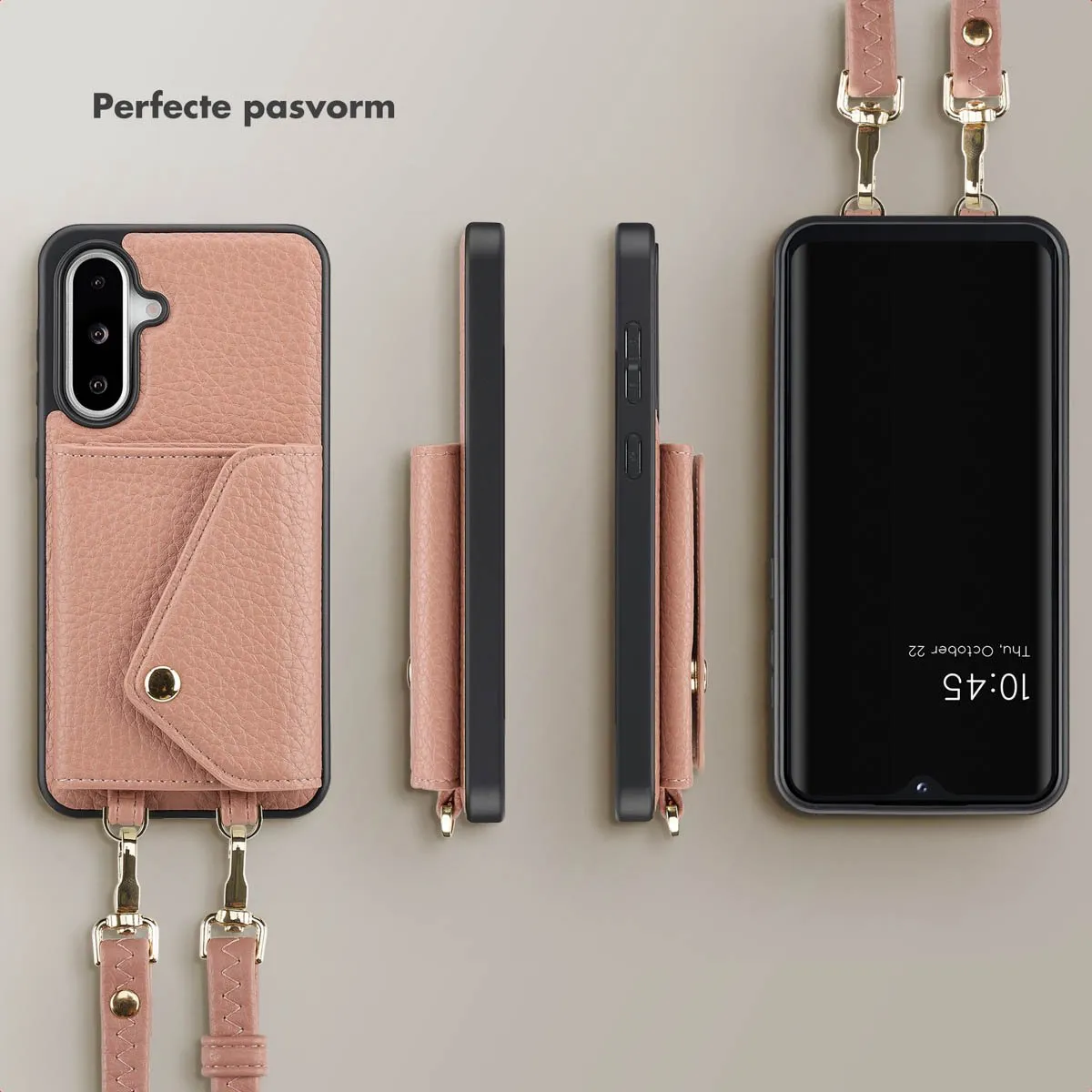 Selencia Sera Koordhoes Samsung Galaxy A36/A56 - Old Pink - 2 Pasjes - afbeelding 6 van 6