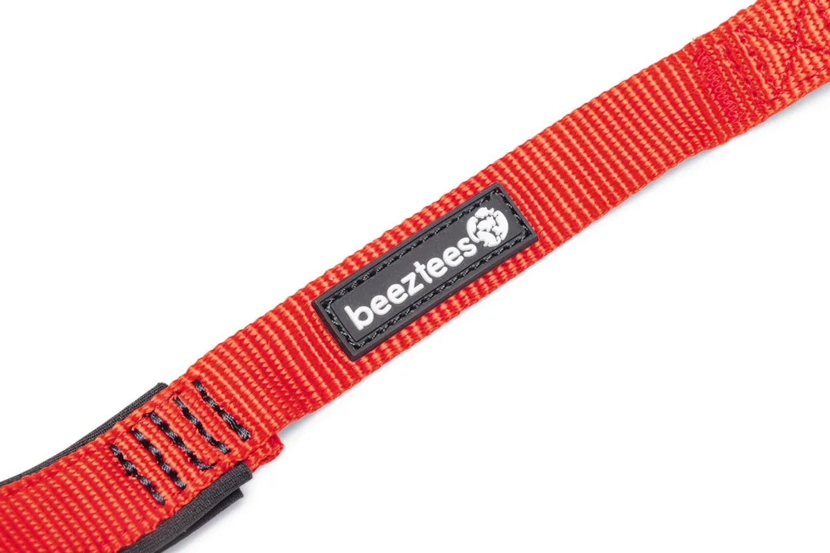 Beeztees Parinca Premium Elastische Hondenriem - Rood 180cm x 20mm