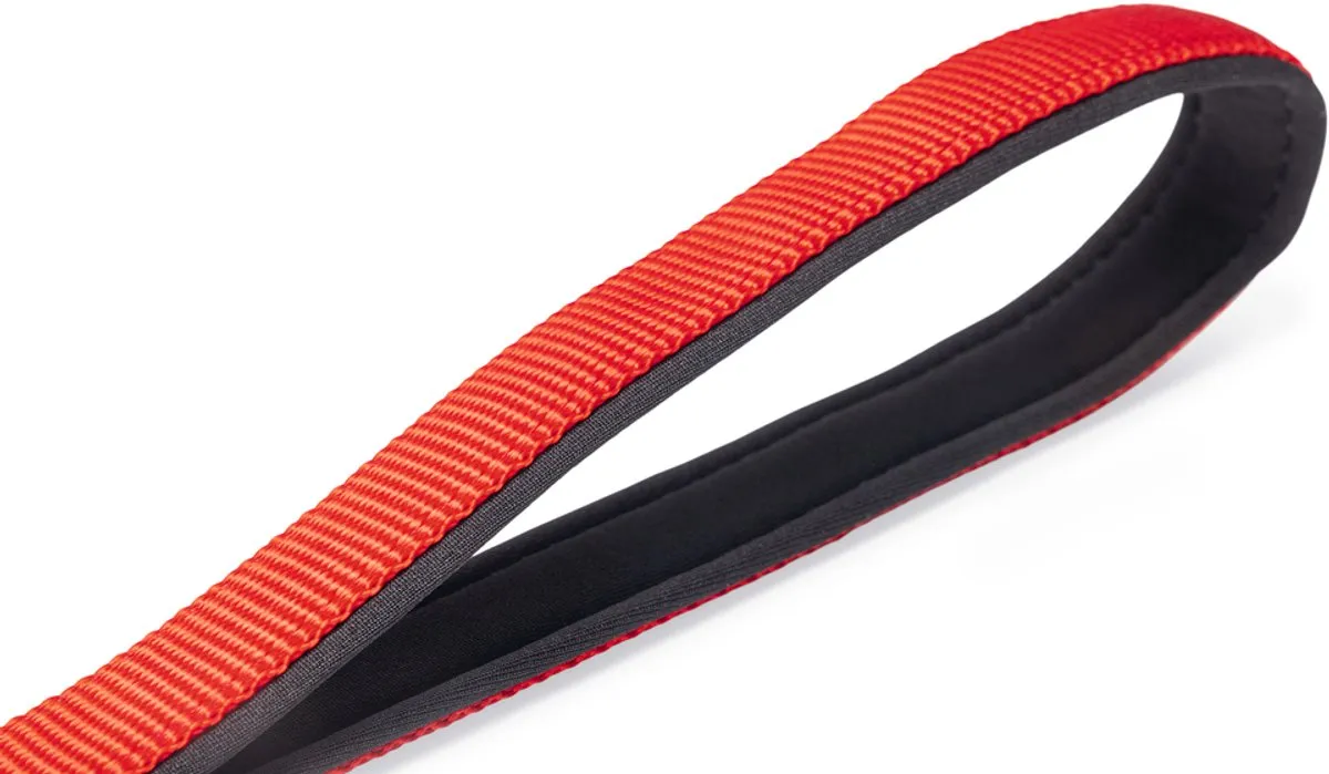 Beeztees Parinca Premium Elastische Hondenriem - Rood 180cm x 20mm