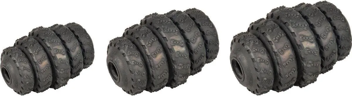 Flamingo Rubber Gladiator Tyre Roller Hondenspeelgoed - Zwart