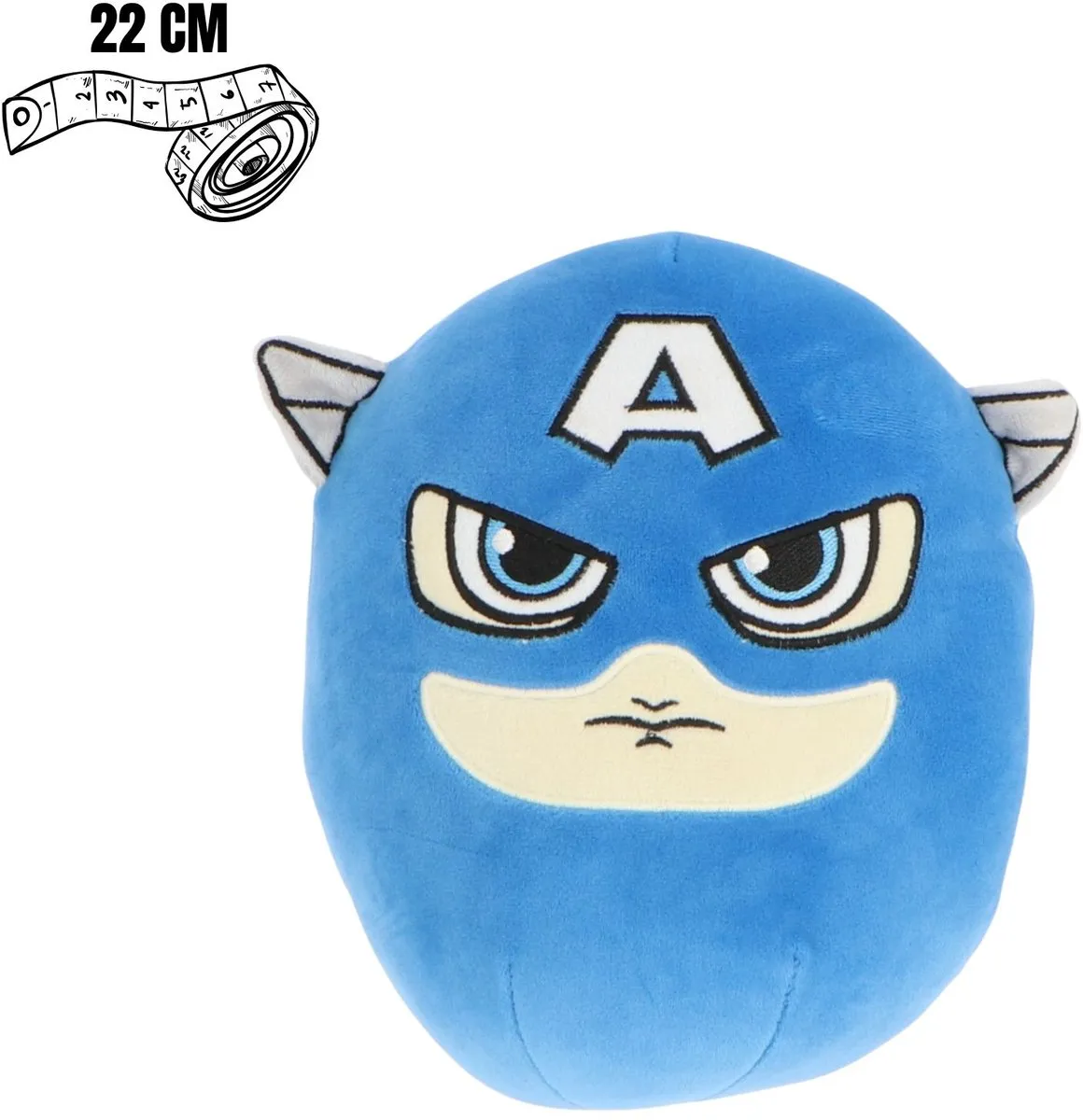 Marvel Avengers Squishy Captain America - 22 cm - Multicolor