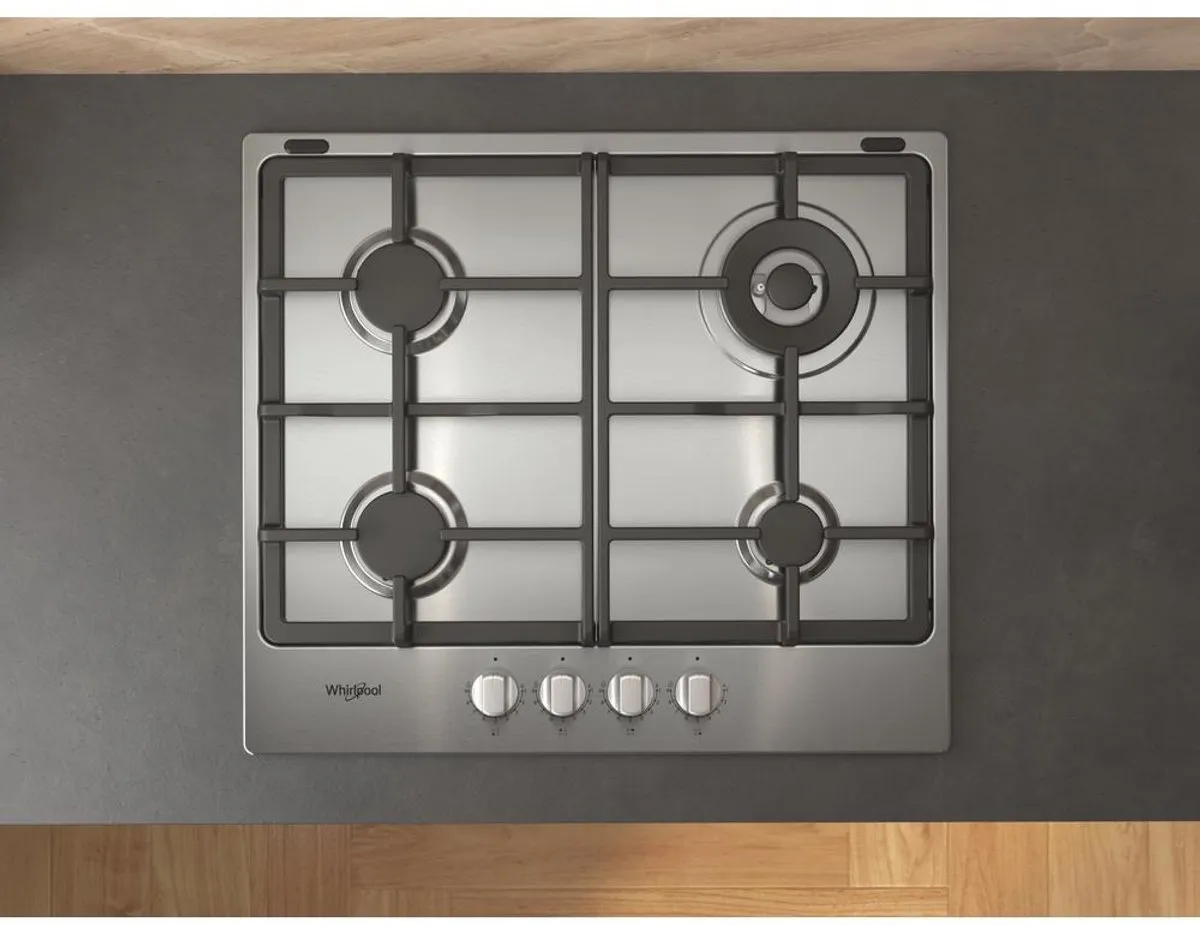 Whirlpool TGML 661 IX R Gaskookplaat 58cm - 4 Zones - 7,8kW