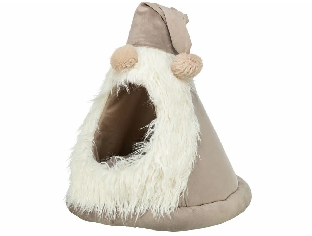 Trixie Xmas Tent Kabouter Velvet Beige 45x45x47cm - afbeelding 5 van 5