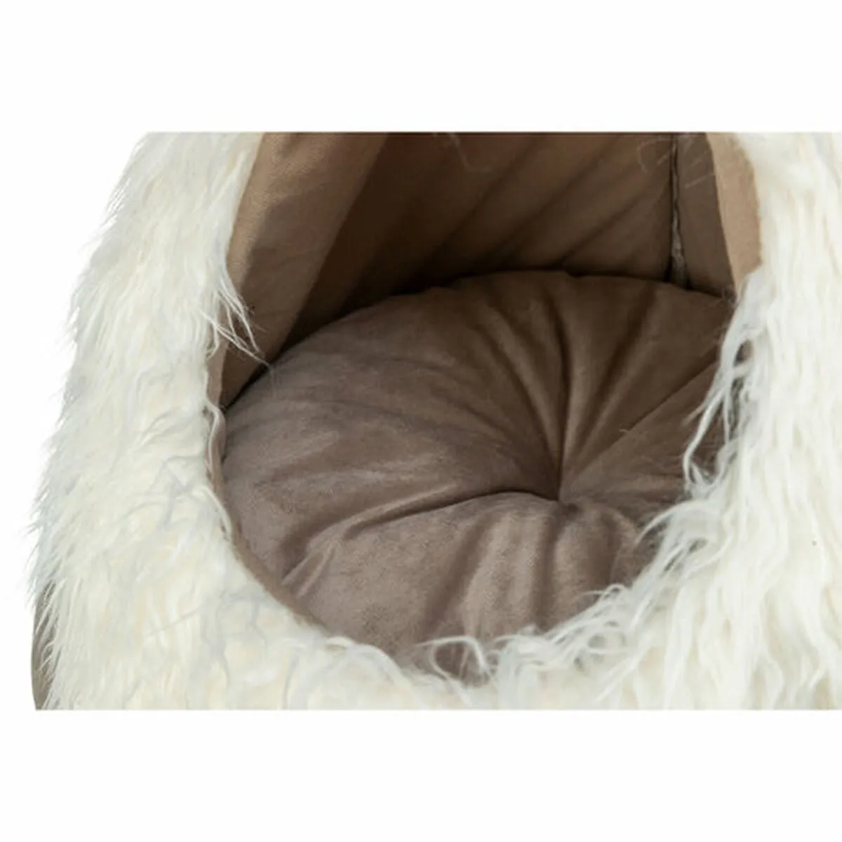Trixie Xmas Tent Kabouter Velvet Beige 45x45x47cm - afbeelding 2 van 5