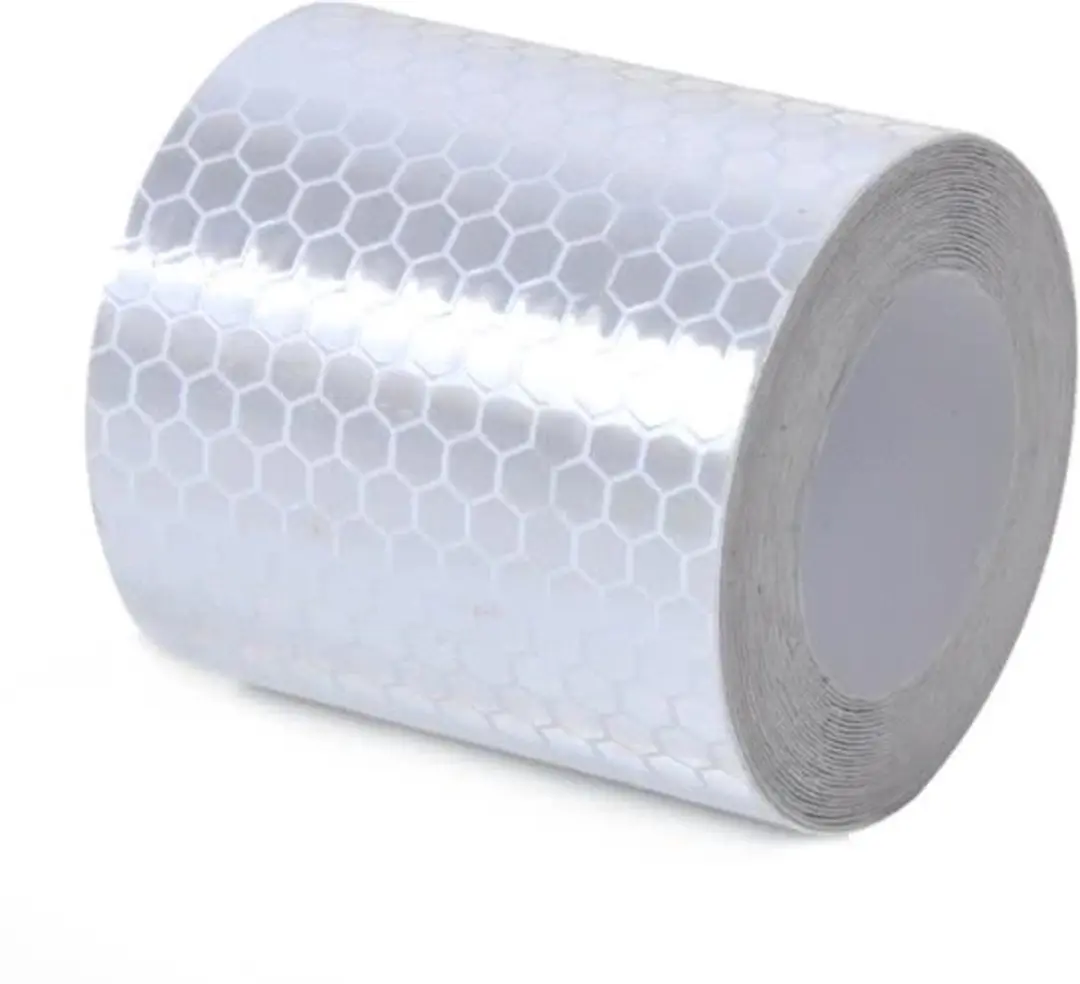 Reflecterende kleefband wit 10 meter lang x 5 cm breed