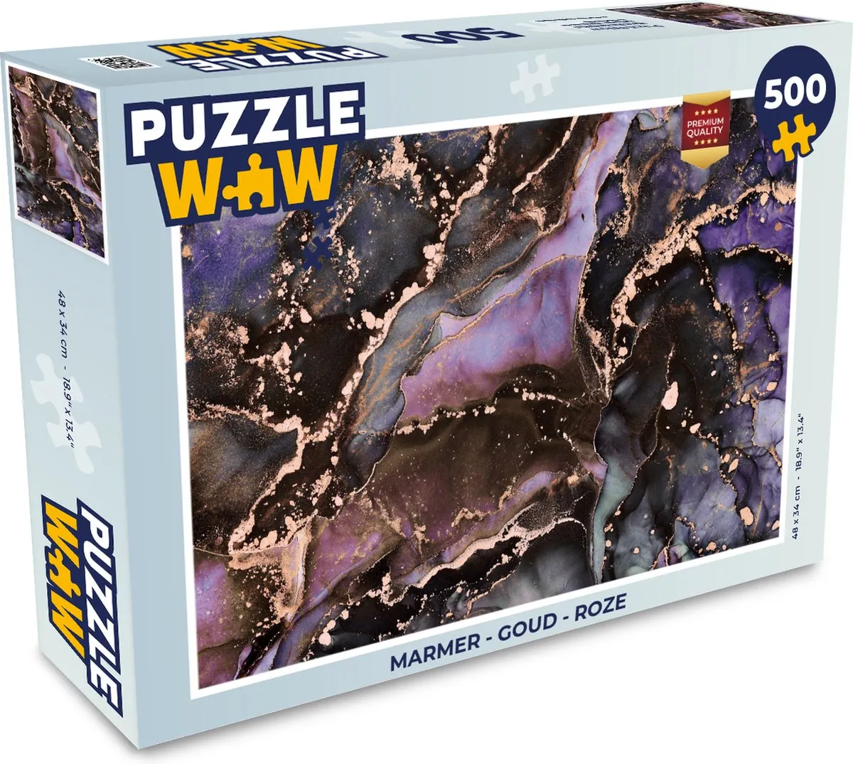 PuzzleWow Marmer Legpuzzel 500 Stuks