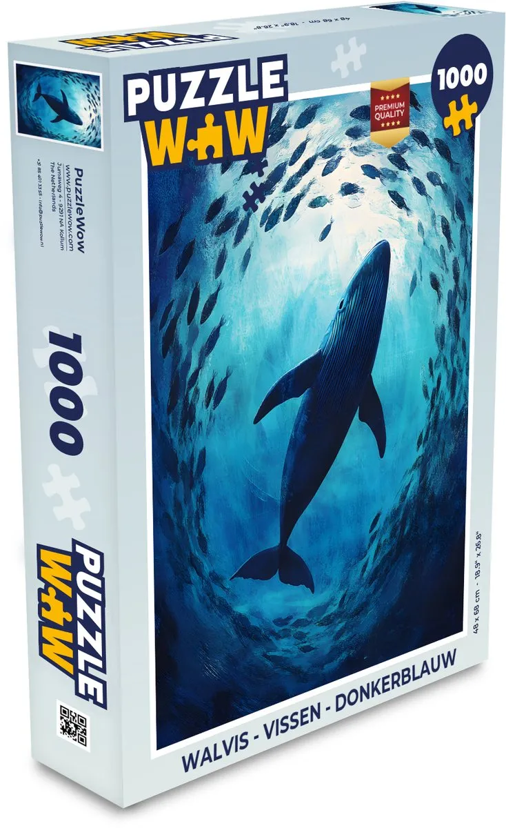 PuzzleWow Walvis Legpuzzel 1000 Stuks