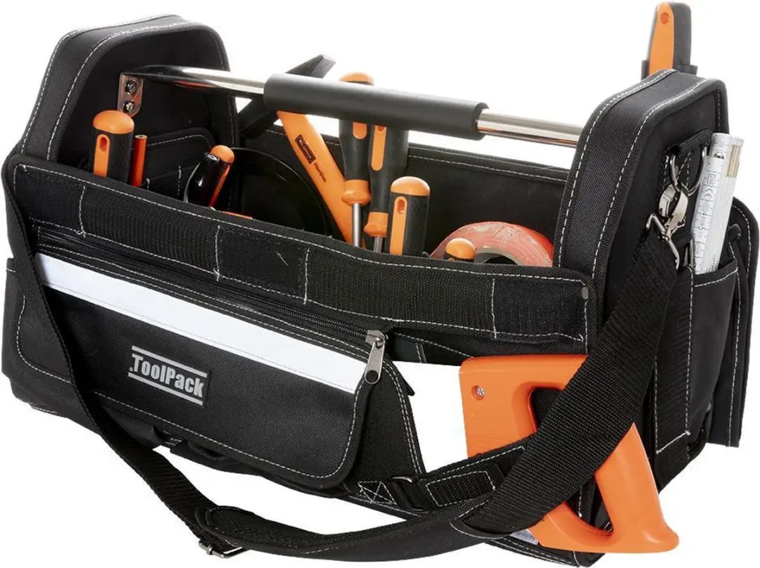 Toolpack Tote Gereedschapstas 360.015 - Zwart - afbeelding 4 van 5