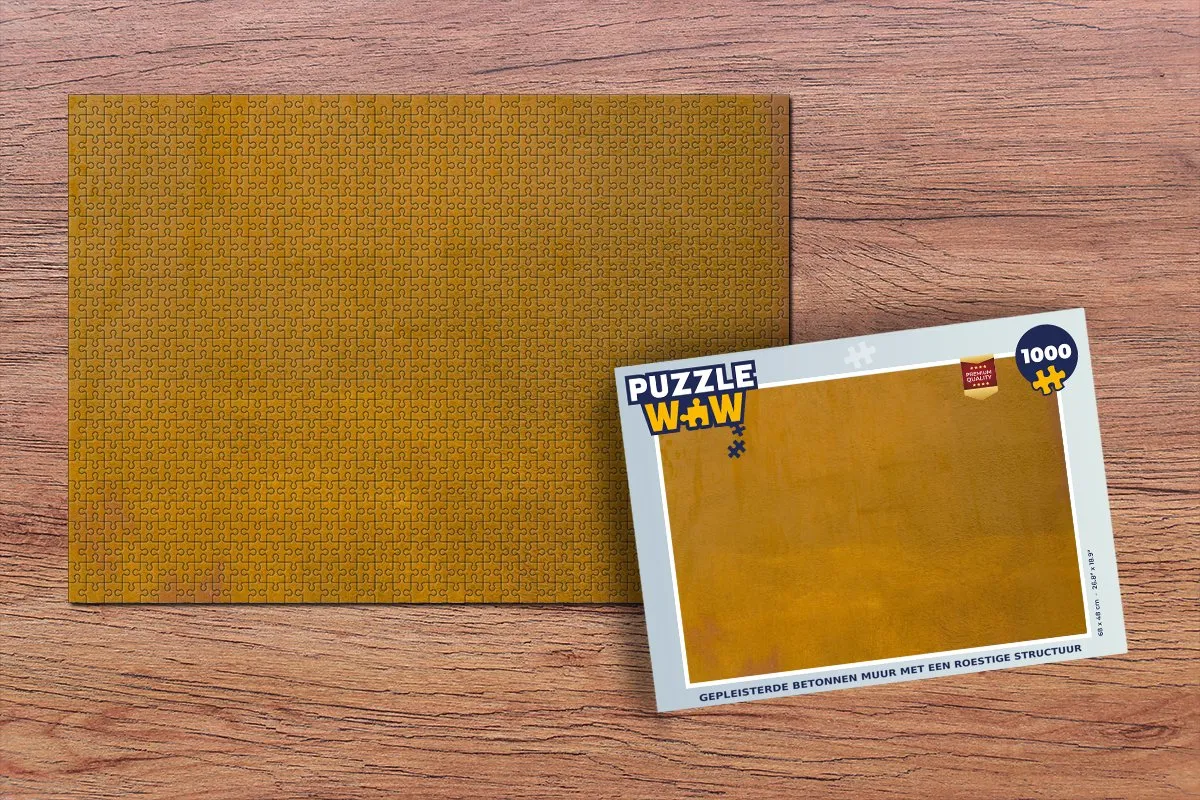PuzzleWow Legpuzzel Gepleisterde Betonnen Muur 1000 Stuks - Multicolor