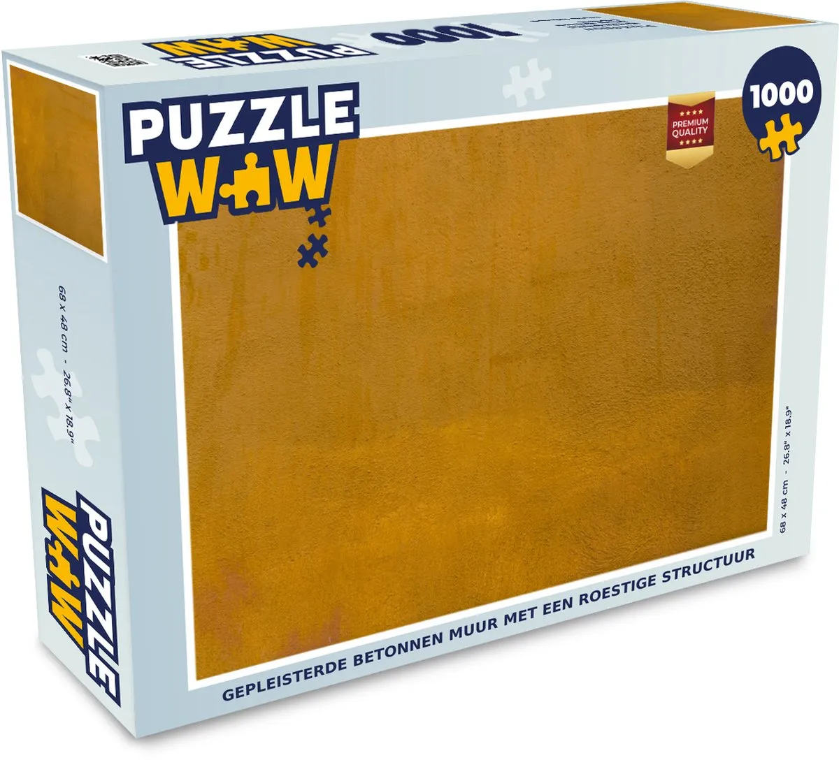 PuzzleWow Legpuzzel Gepleisterde Betonnen Muur 1000 Stuks
