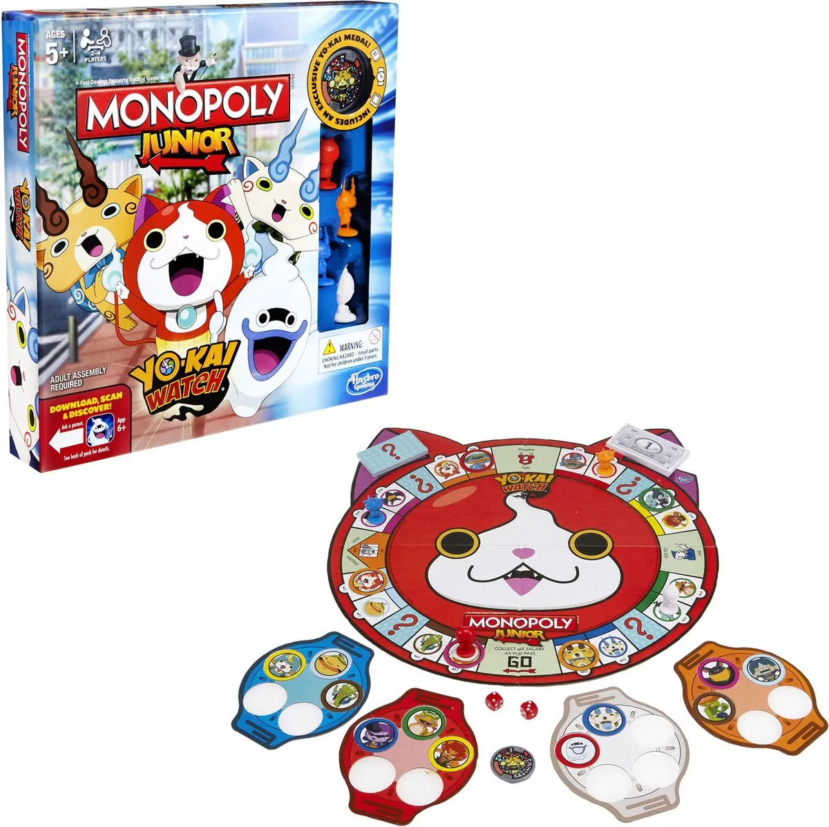 Monopoly Junior Yo-kai Watch - Kinderspel - 2-4 Spelers
