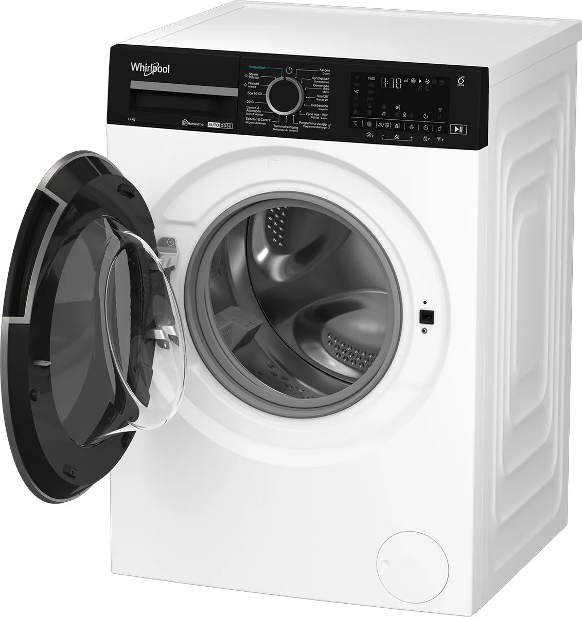 Whirlpool WPM 27W ADS BE Wasmachine 12kg 1400 RPM - Wit