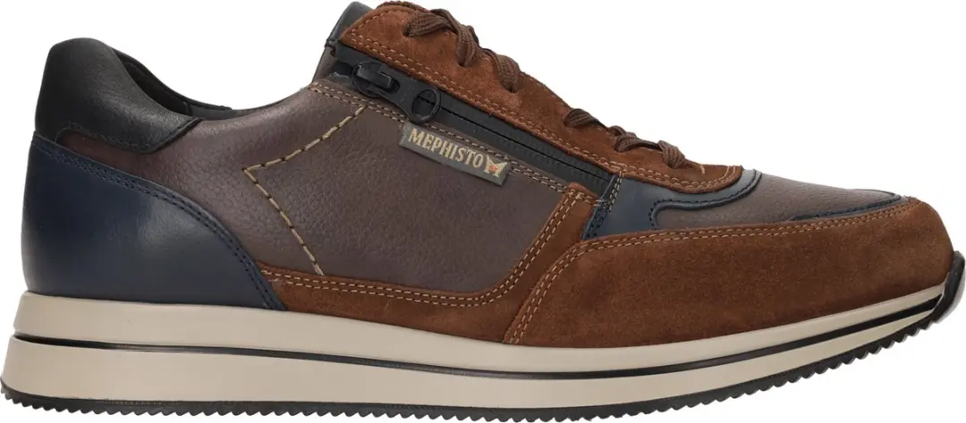 Heren Veterschoenen Mephisto Gilford Brown Bruin