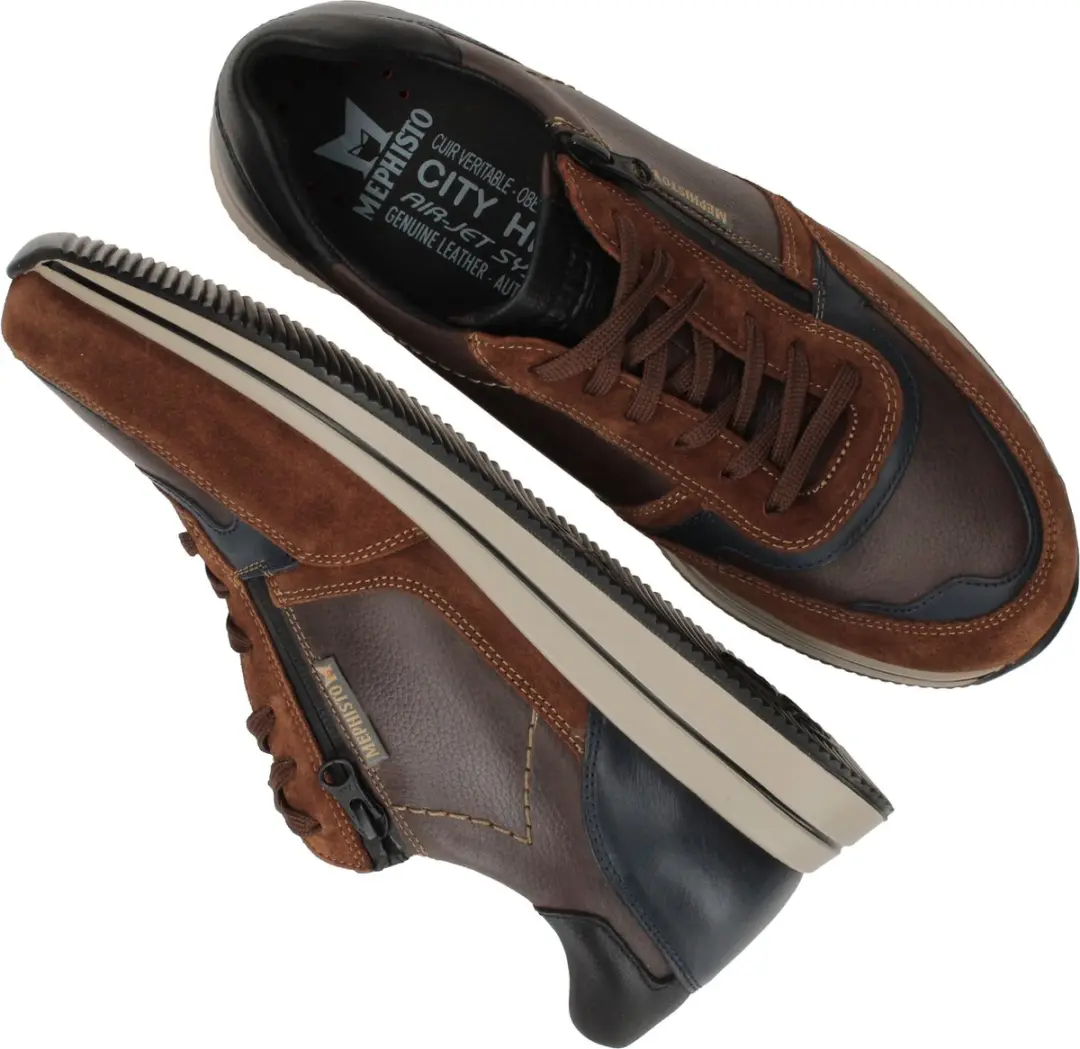 Heren Veterschoenen Mephisto Gilford Brown Bruin - Maat 8 - afbeelding 4 van 6