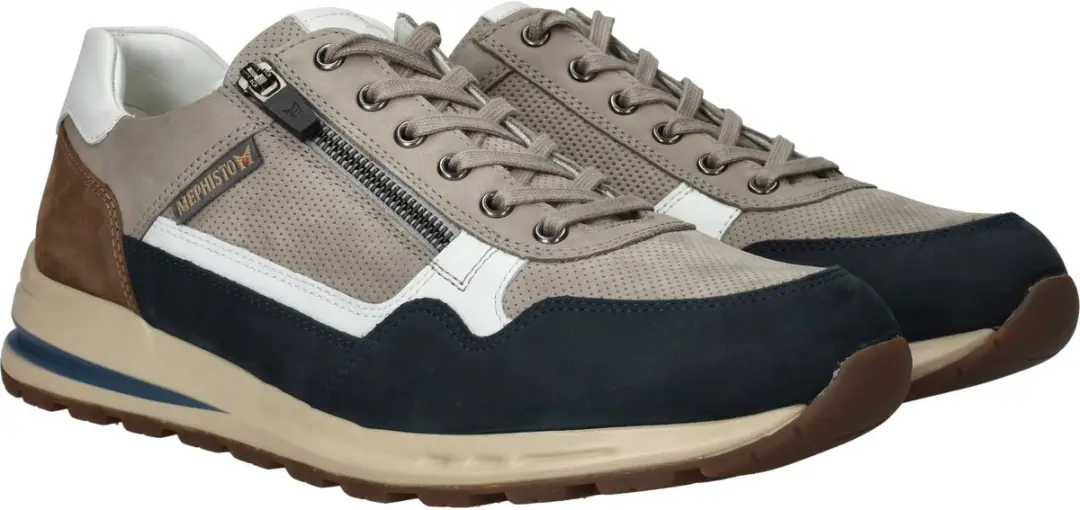 Heren Veterschoenen Mephisto Bradley Deep Blue Donkerblauw - Maat 42.5 - afbeelding 2 van 6