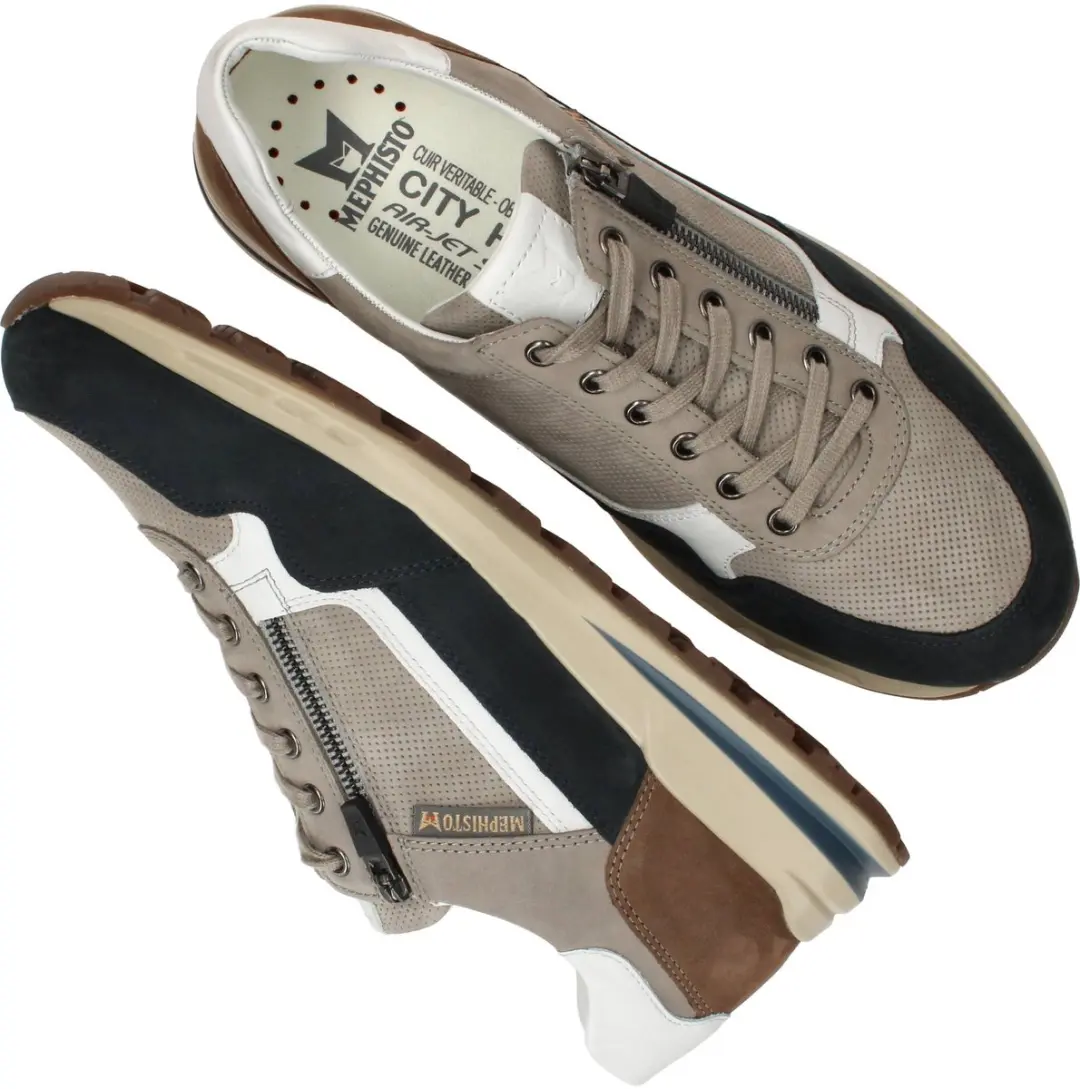 Heren Veterschoenen Mephisto Bradley Deep Blue Donkerblauw - Maat 42.5 - afbeelding 4 van 6