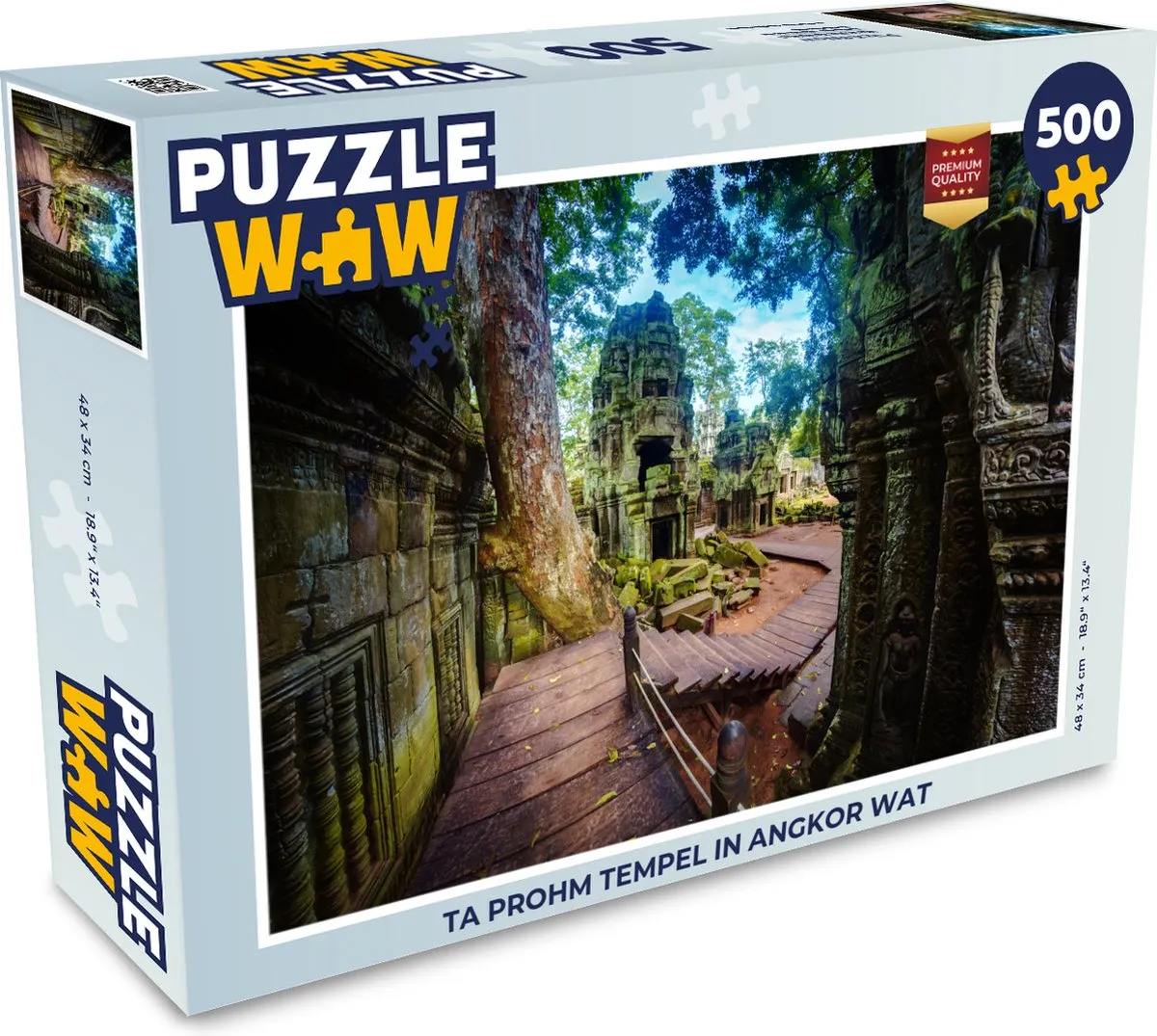 PuzzleWow Ta Prohm Tempel Legpuzzel 500 Stuks