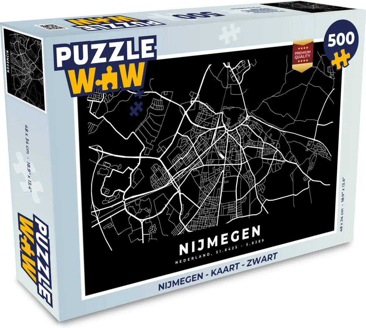 PuzzleWow Nijmegen Legpuzzel 500 Stuks