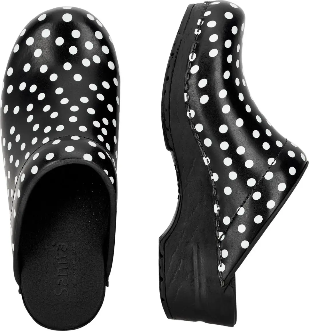 Sanita Dames Open Klomp Original-Fenja Open Black